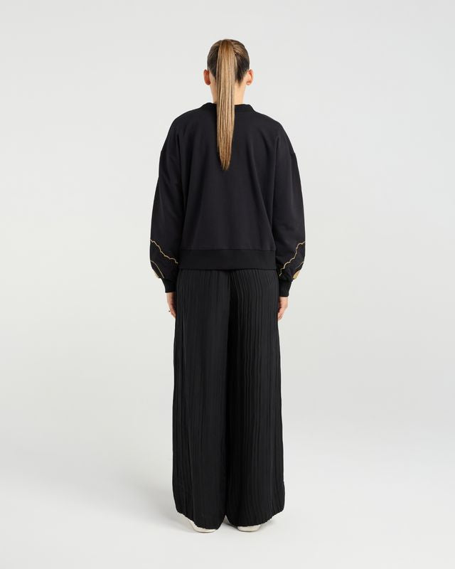 NMBR ROSE MABEL SWEATSHIRT - BLACK