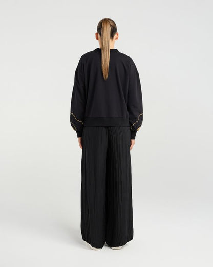 NMBR ROSE MABEL SWEATSHIRT - BLACK
