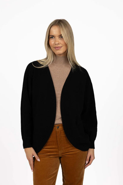 HUMIDITY LIFESTYLE SHAE CARDI - BLACK