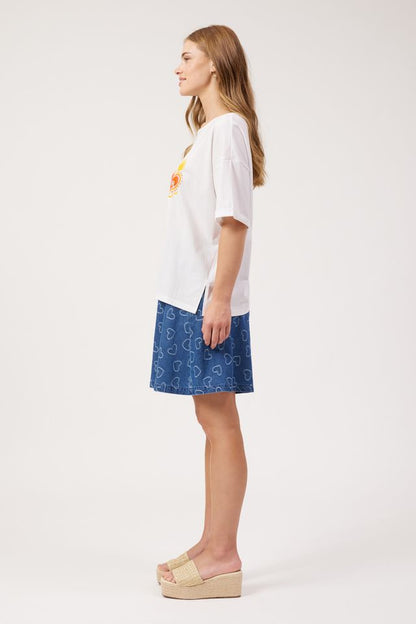 HAVEN MYKONOS GRAPHIC T-SHIRT - WHITE AMOR