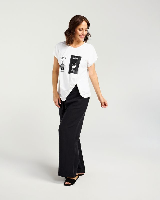 ZAFINA NORA TOP - WHITE