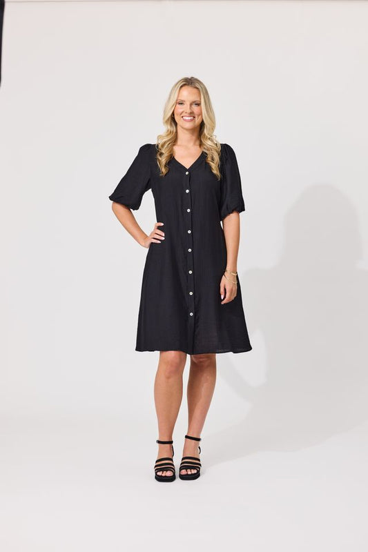 LEMON TREE DESIGN - RICO DRESS - BLACK