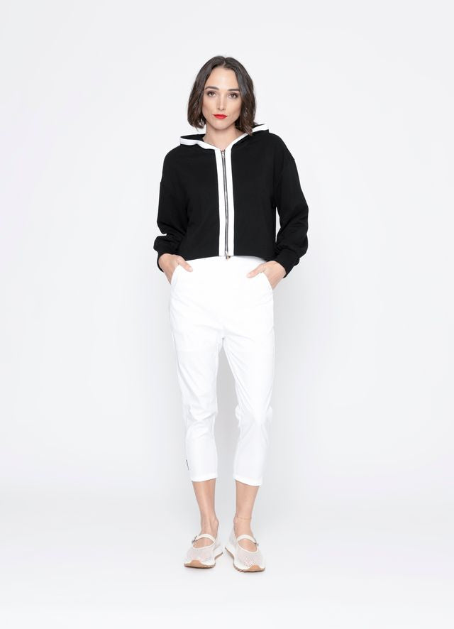 BLACKLIST SIERRA HOODIE - BLACK +  WHITE TRIM