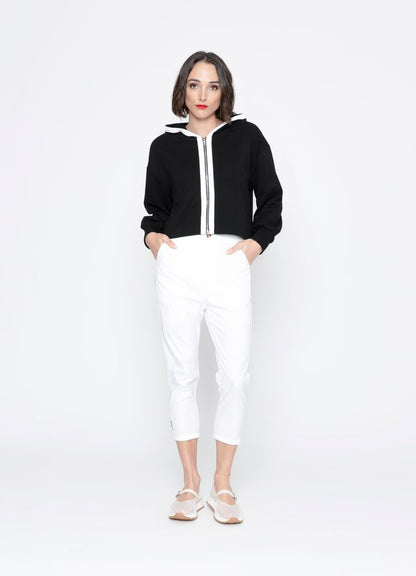BLACKLIST SIERRA HOODIE - BLACK +  WHITE TRIM