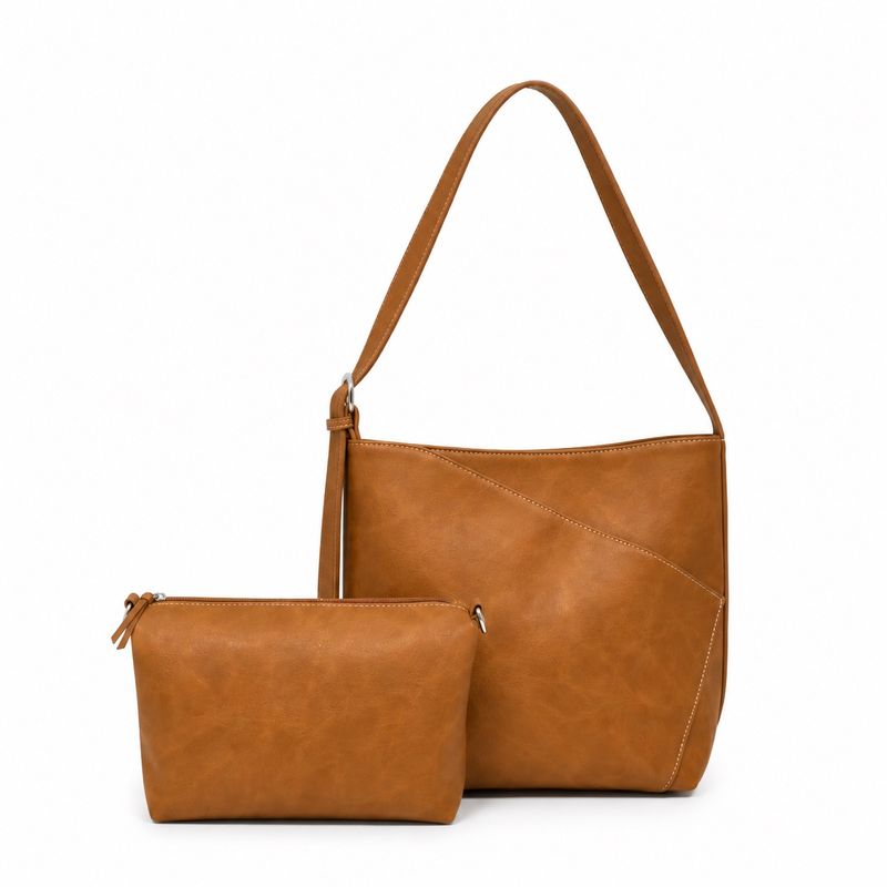 BLACK CAVIAR BAGS - ARYANA 2 PIECE - TAN