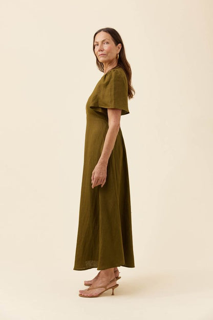 ISLE OF MINE ANITA MAXI DRESS - OLIVE
