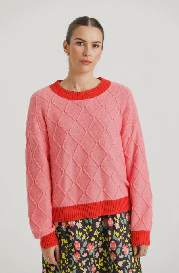 THING THING SHACKLE JUMPER - PINK LIPSTICK - TTW2317 03