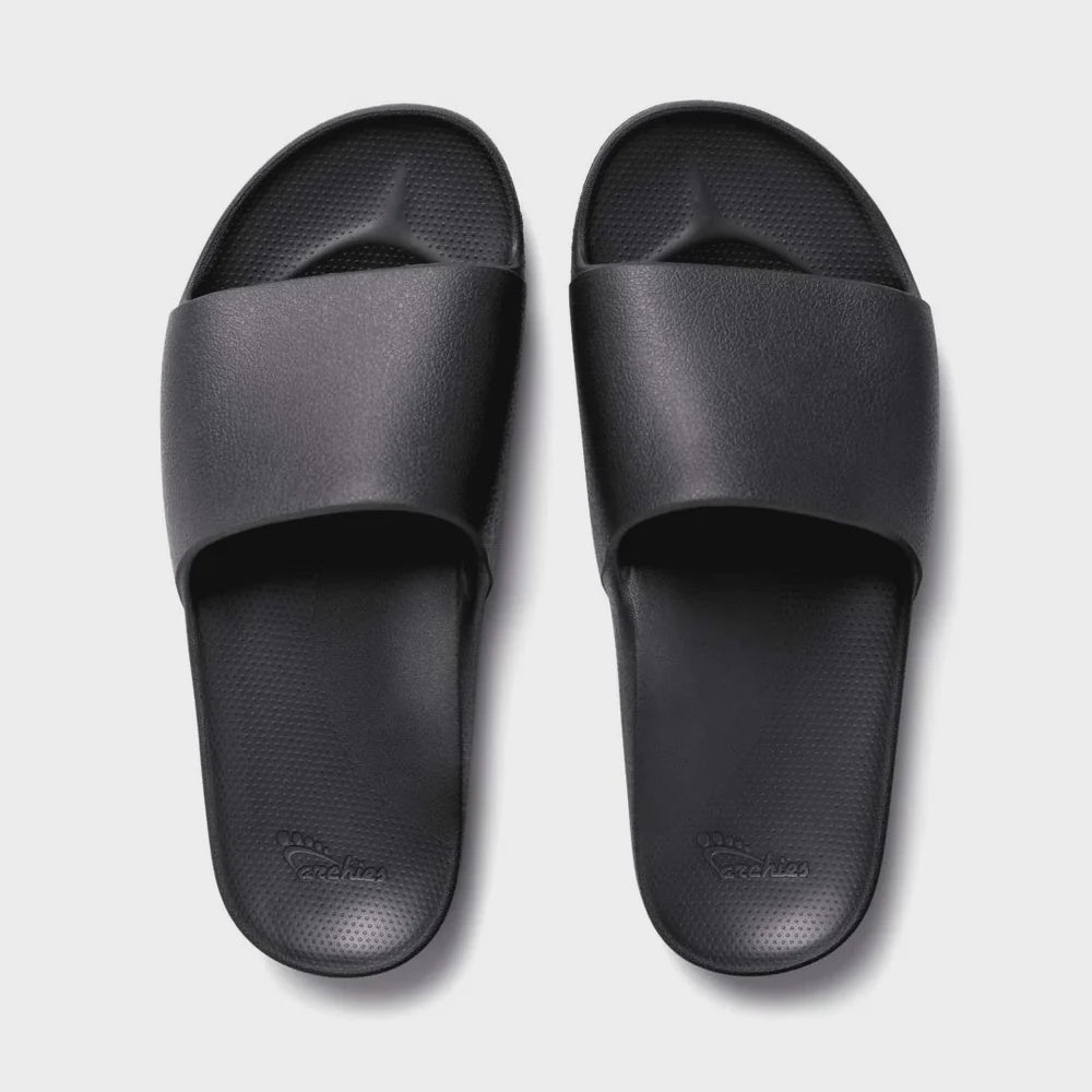 ARCHIES FOOTWEAR SLIDES - BLACK